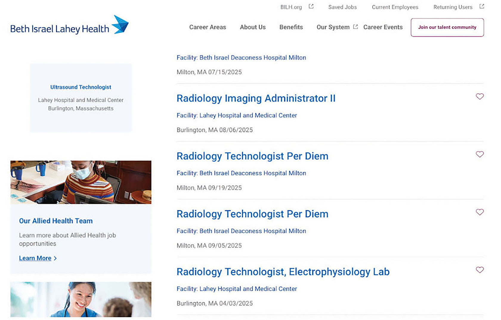 Job postings at Beth Israel. Photo by: Danielle Campos Martel.