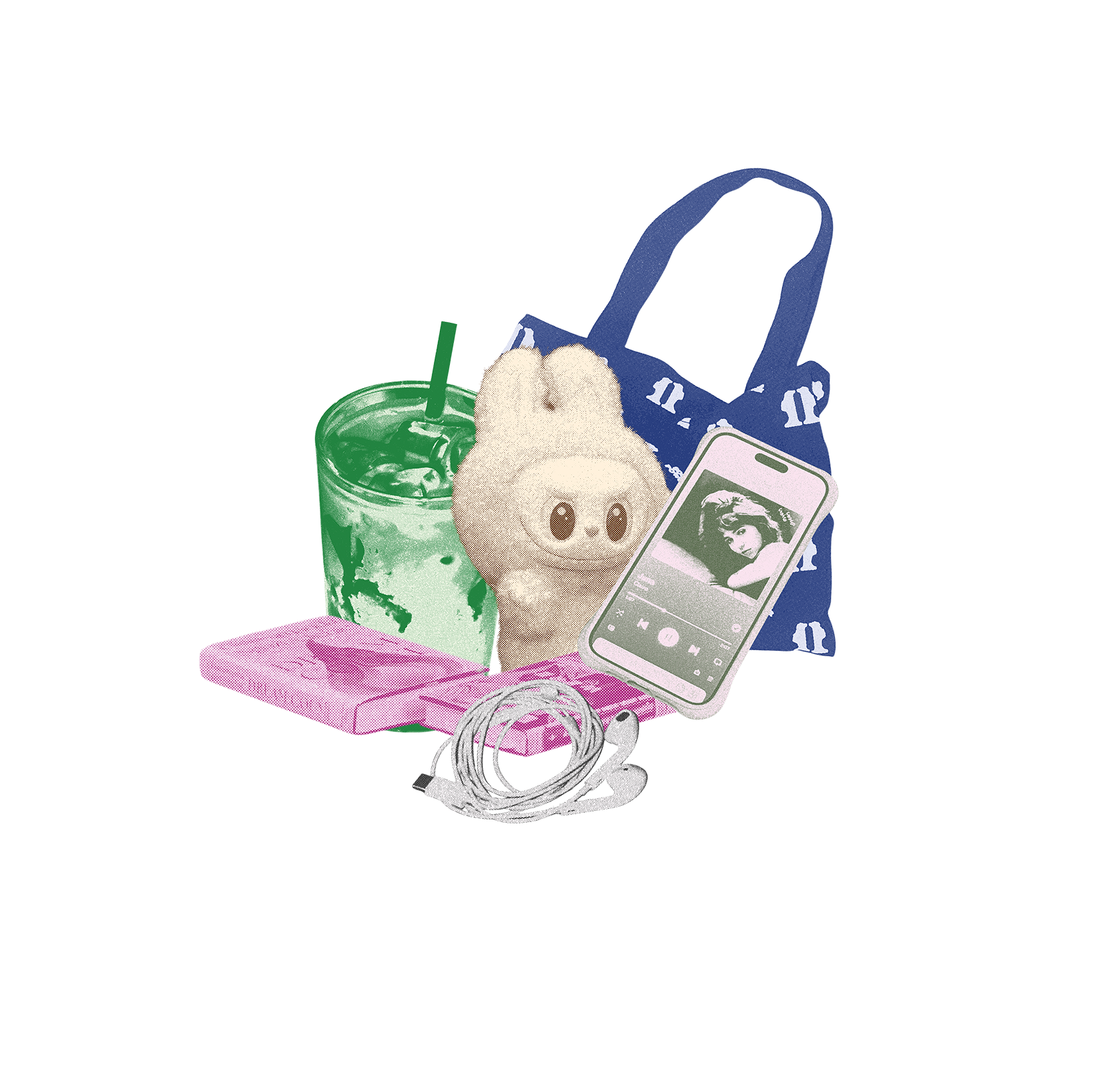 Performative male starter pack illustration