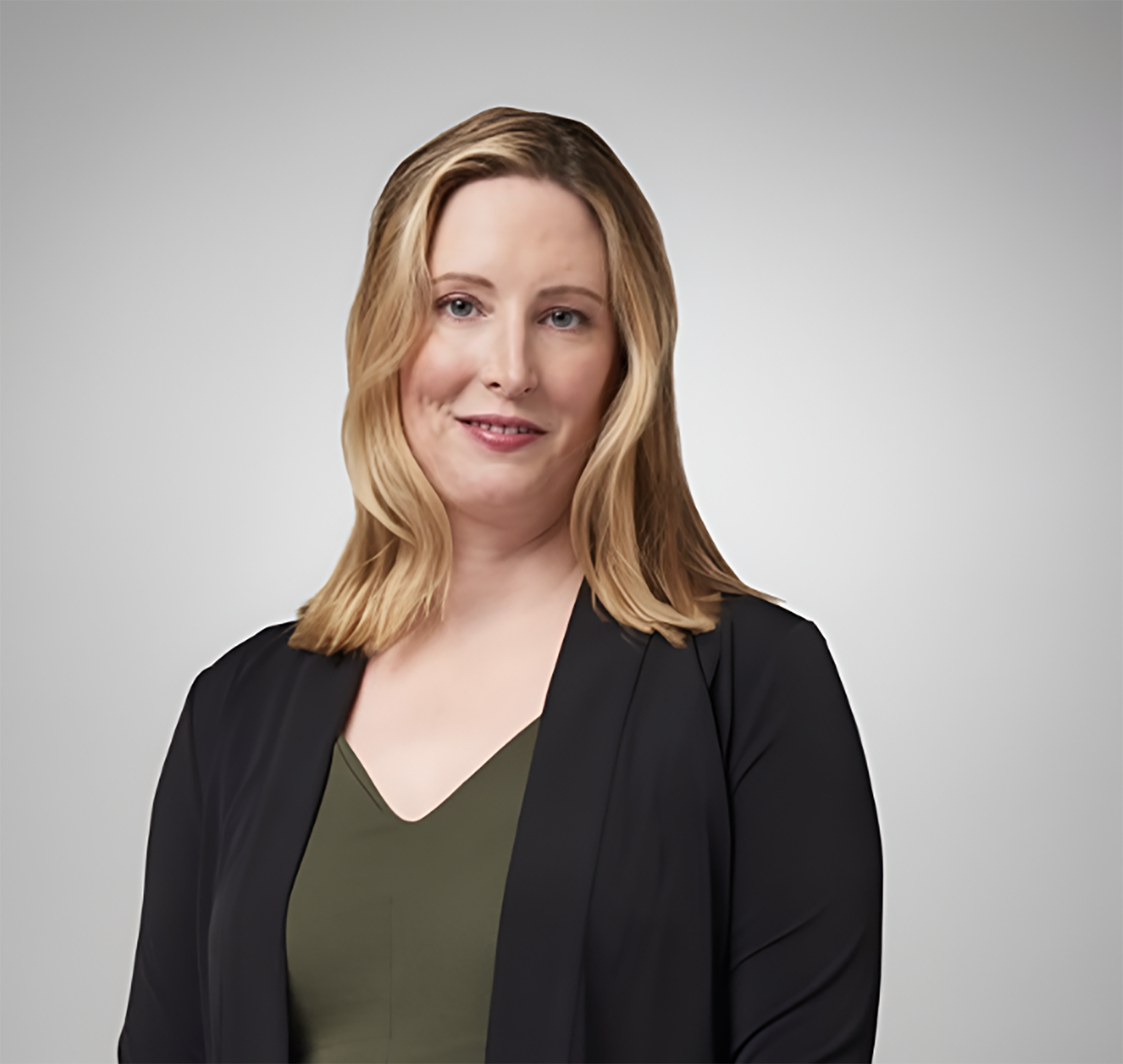 Photo of Sara Michelmore in business formal attire